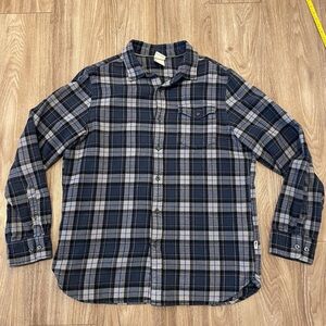 Men's The North Face Blue Flannel Shirt Large